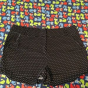 Forever21 sz L chino shorts black and white dot